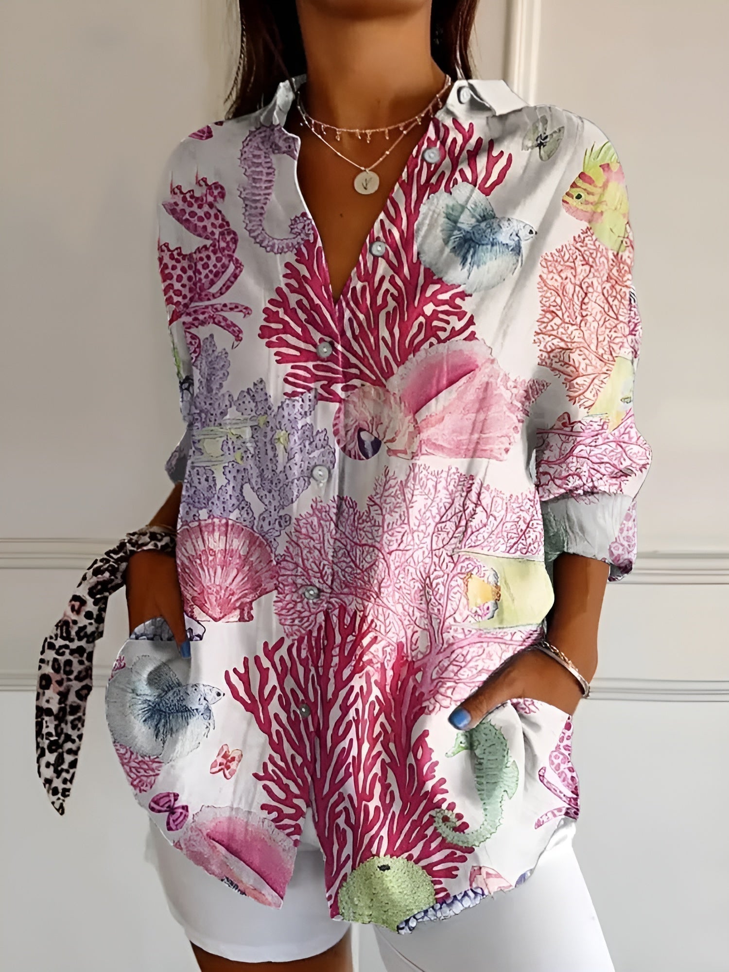 Amara - Bluse mit Blumenmuster